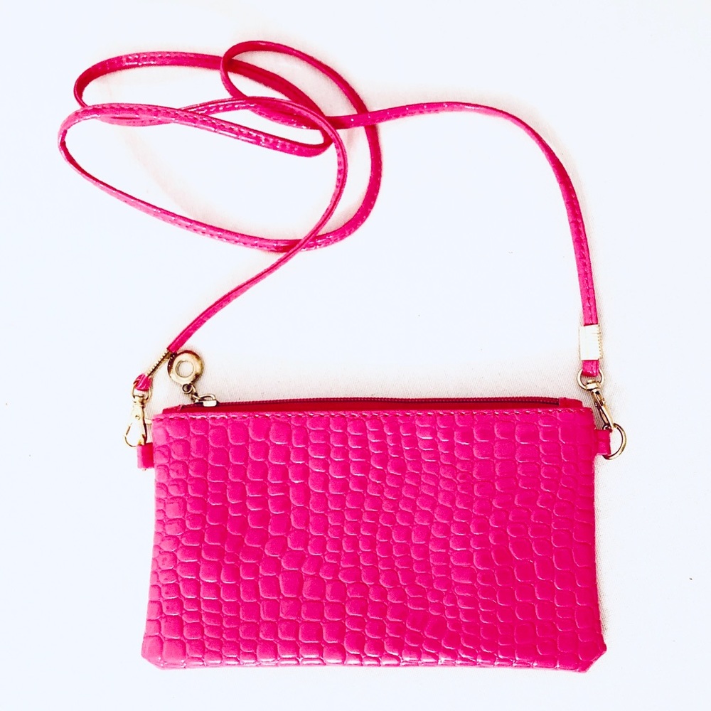 NWOT Hot Pink Small Cross Body Convertible Bag